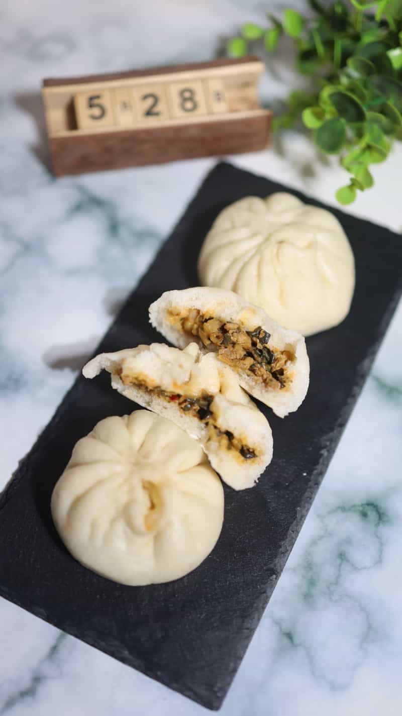 梅干菜肉末包子