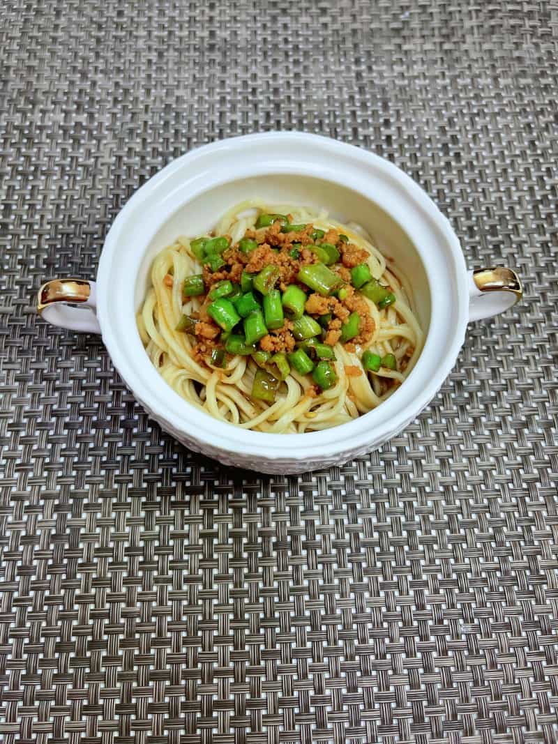 肉沫豆角拌麵