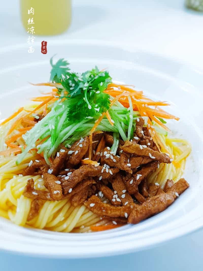 肉絲涼拌麵