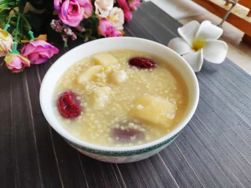 山藥蘋果小米粥
