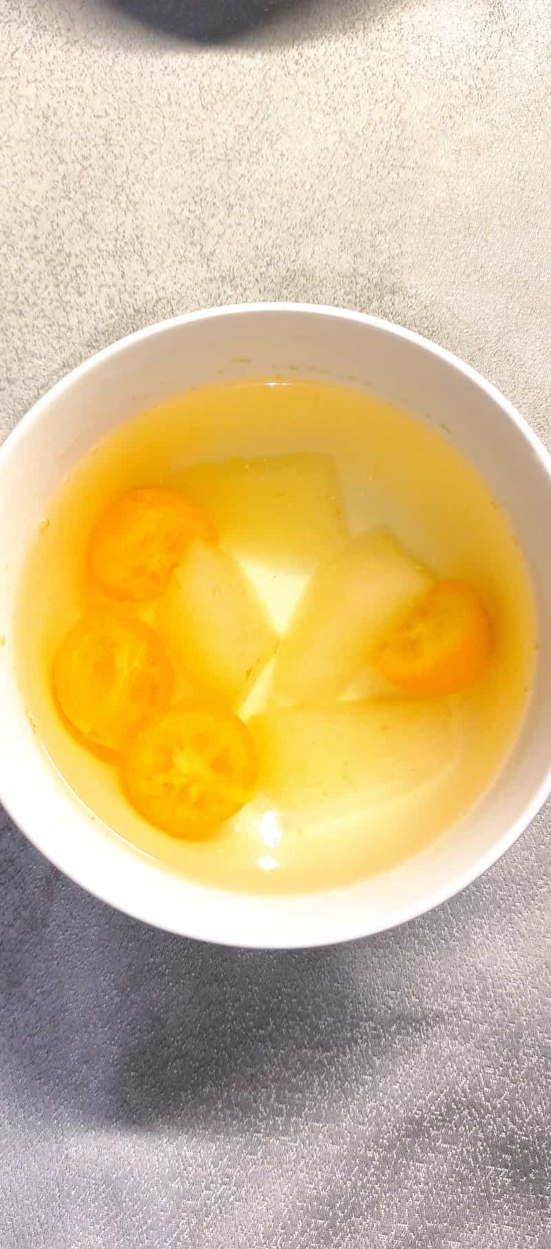 金桔雪梨糖水