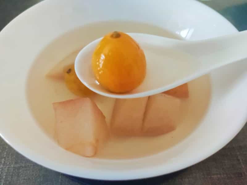 金橘冰糖雪梨湯